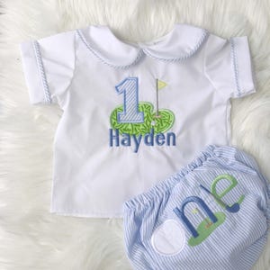 Hole In One Birthday, Hole in One, Boys First Birthday Outfit, Golf First Birthday, Baby Golf Clothes, Golf Birthday Party,  295372