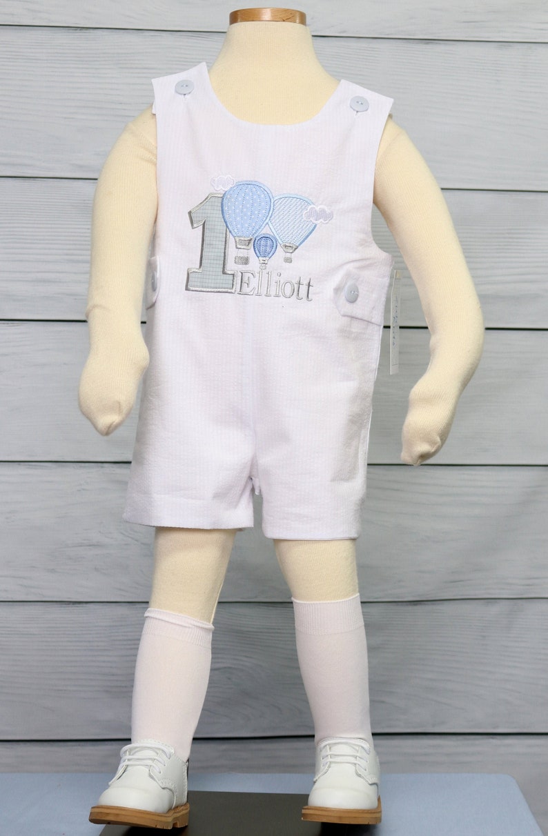 Hot Air Balloon 1st Birthday Outfit, Baby Boy First Birthday Outfit, One Year Old Boy, Oh The Places You'll Go, One Year Birthday, 294041 image 1