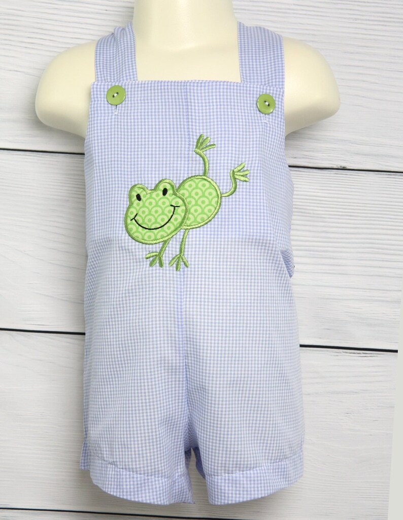 Baby Boy Overalls Boy Overalls Frog Overalls Toddler Boy Etsy