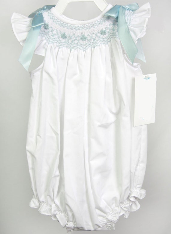 Smocked Bubble, Baby Bubbles, Made in England, Smocked Bubble Baby Girl, Little English, Smocked Beach Outfits, Zuli Kids 412804 - DD153 Il_570xn