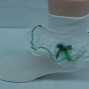 Frilly Socks, Baby Socks, Lace Socks, Baby Christmas Socks, Christmas Socks, Newborn Socks, Holiday Socks, Ruffle Socks,  Zuli Kids 292410