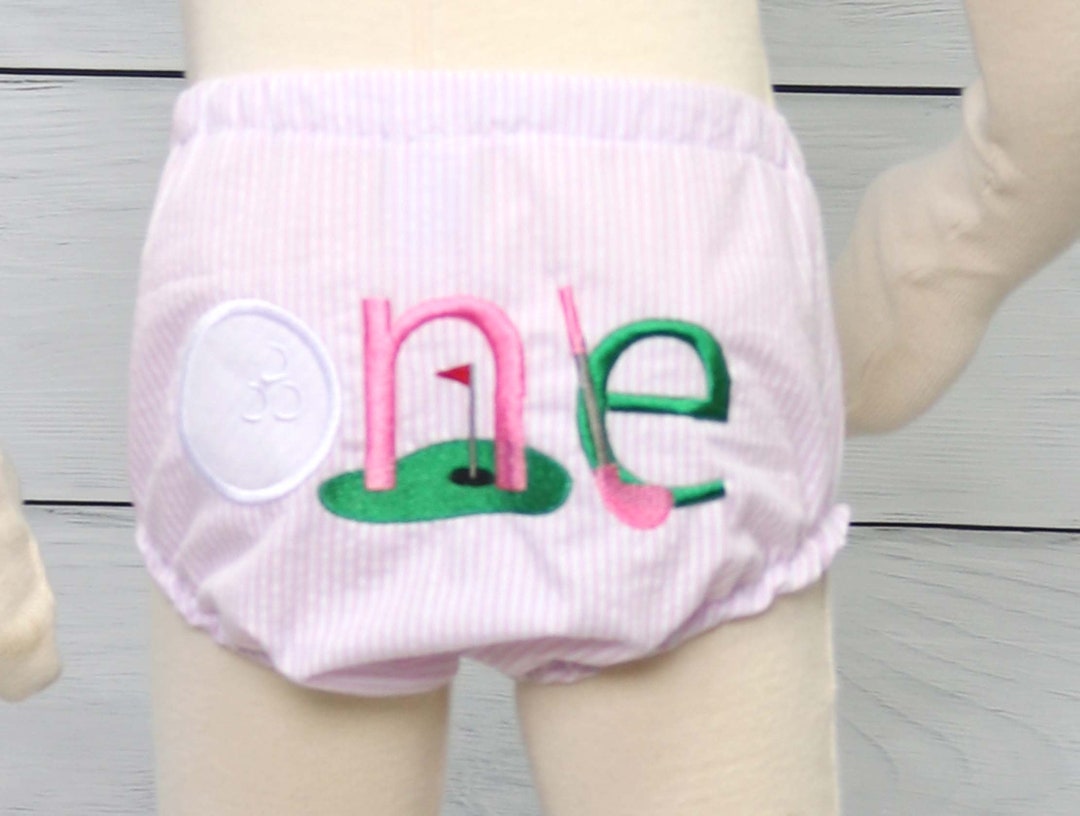Baby Girl Golf Outfit, Baby Girl Golf, Hole in One First Birthday, Baby