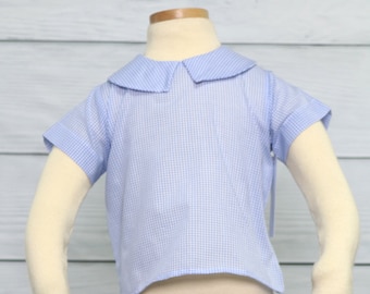 Peter Pan-krage, Peter Pan-krage-skjorta för pojkar, Peter Pan-krage-skjorta för pojkar, Klänningskjorta för baby pojkar, Klänning för baby pojkar, Zuli Kids 293471