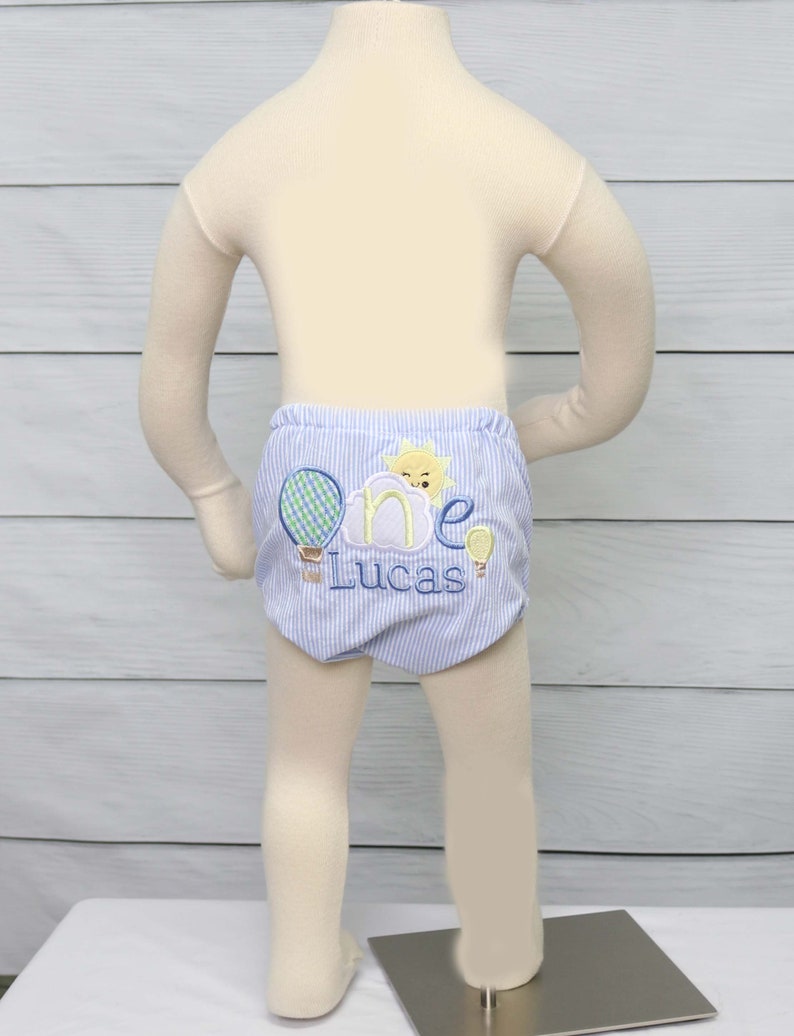 Hot Air Balloon Outfit Boy, Hot Air Balloon First Birthday Boy, 1 Year Old Romper Boy, Oh The Places Youll Go First Birthday Outfit, 294440 image 2