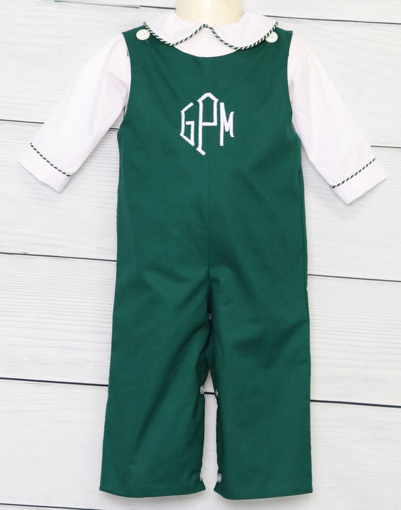 Baby boy Christmas outfit, Green baby Christmas outfit, My first Christmas outfit for boys, Boy Christmas personalized romper, 293271 Il_570xn