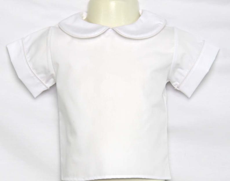 Peter Pan Collar Shirt Peter Pan Collar Shirt Boys Baby Boy Etsy