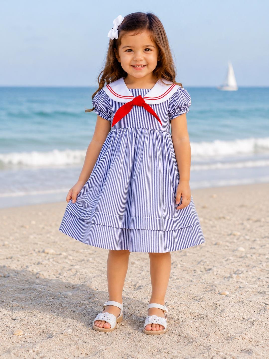 sailor theme party dress Nautical Dresses - Sailor Dresses -toddler Birthday Dress - Nautical  Outfits - Girls Sailor Dress - by Zuli Kids 294616