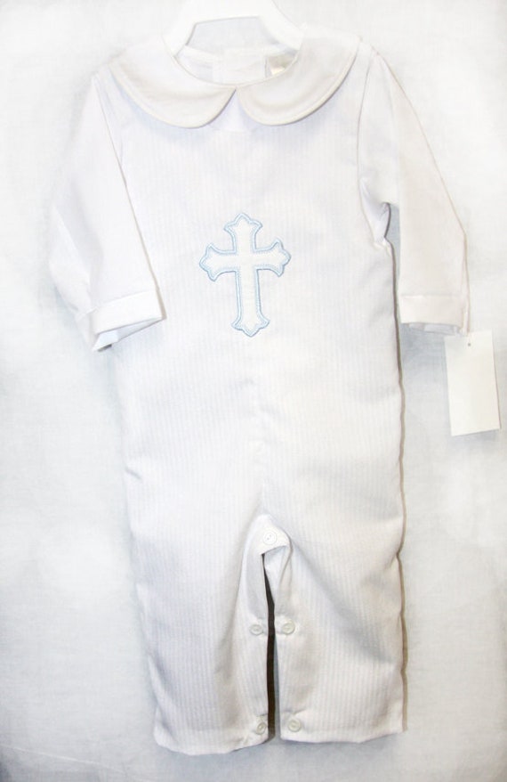 Boys Baptism Outfit, Baby Boy Baptism Outfit, Boy Baptism Outfit, Baptism Outfit Boy, Boys Christening Romper, Christening Romper, 292721 Il_570xn