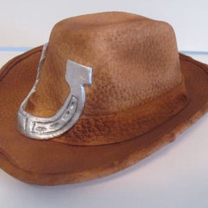 cappello da cowboy cake topper western zucchero gomma pasta commestibile ferro di cavallo fatto a mano fondente