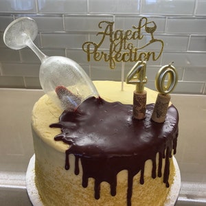 wine glass sugar edible cake topper glass ware isomalt handmade fondant
