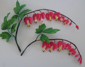 handmade bleeding heart cake topper gum paste sugar