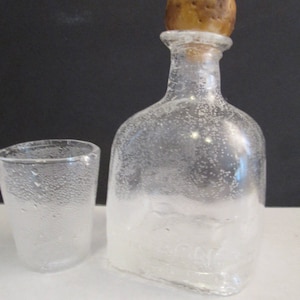 Sugar Tequila Bottle Cake Topper with Shot Glass