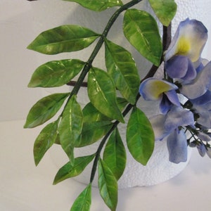 wisteria cake topper hand made gum paste sugar purple mauve image 2