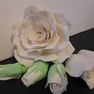 Rose cake topper choose your color gum paste Fondant sugar edible handmade fondant