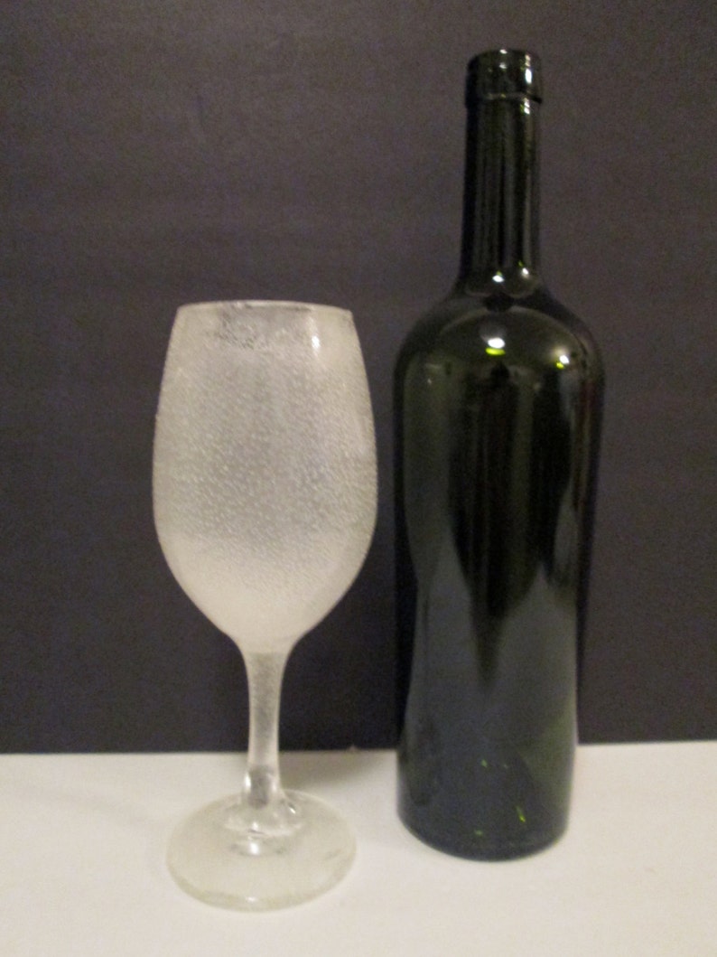 Handmade wine glass sugar edible cake topper glass ware Etsy