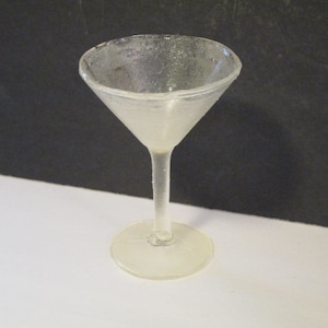 Handmade Sugar Martini Glass Cake Topper: Edible Cocktail Garnish