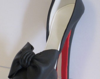 high heel shoe cake topper gum paste fondant red bottom sugar stiletto edible