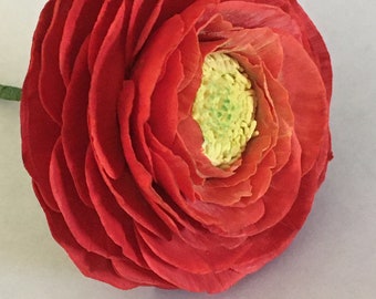 handmade ranunculus cake topper swamp buttercup gum paste sugar