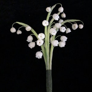 Lily of the Valley Cake Topper: Handmade Gumpaste Wedding Decoration