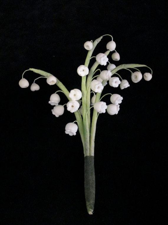 lily of the valley cake topper wedding bridal edible gumpaste Etsy
