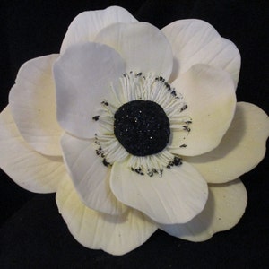 handmade Japanese Anemone sugar flowers cake topper wedding bridal edible gum paste image 2