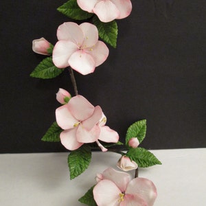 apple blossom spray cake topper gum paste sugar edible handmade fondant