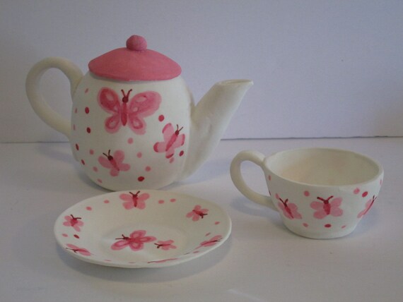 Service à Thé Art Déco Rose Poole Pottery - Poterie Vintage, Occasion