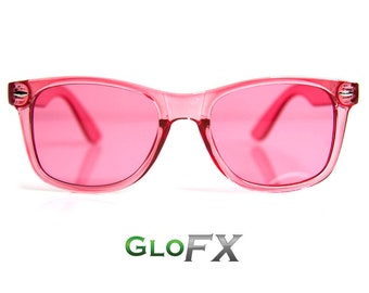 GloFX Baker-Miller Pink (Rose) Color Therapy Glasses Chromatherapy Sunglasses Feelings of Relaxation Reduced Aggression