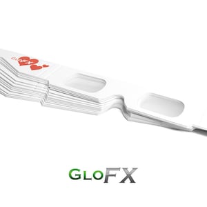 Verpakking: 20 stuks GloFX-papieren kartonnen diffractieglazen met harteffect - leuk hartvormontwerp dubbelgevouwen one size raveprisma EDM