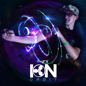 GloFX 3-LED Ion Orbit Orbital Lichtgewicht Onverwoestbaar Volledig geassembleerd Fijn afgesteld spinnewiel Levendige kleuren Rave EDM-verlichting