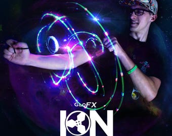 GloFX 3-LED Ion Orbit Orbital Lightweight Indestructible Fully Assembled Fine-Tuned Spinning Wheel Vibrant Colors Rave EDM Lights