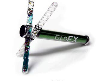 Liquid X-Kaleidoscope by GloFX - Tube Toy Liquid Glitter Filled Wands Optical Viewer Multi-Color Liquid Motion STEM boys girls
