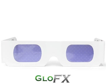 5 Pack GloFX Star Effect Paper Cardboard Diffraction Glasses Unique Star Effect Diffraction Glasses Tinted Lenses Multicolor EDM Goggles