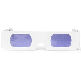 GloFX Star Effect Paper Cardboard Diffraction Glasses - Pack of 10 - Rave EDM Ravers Adults Party Clubs