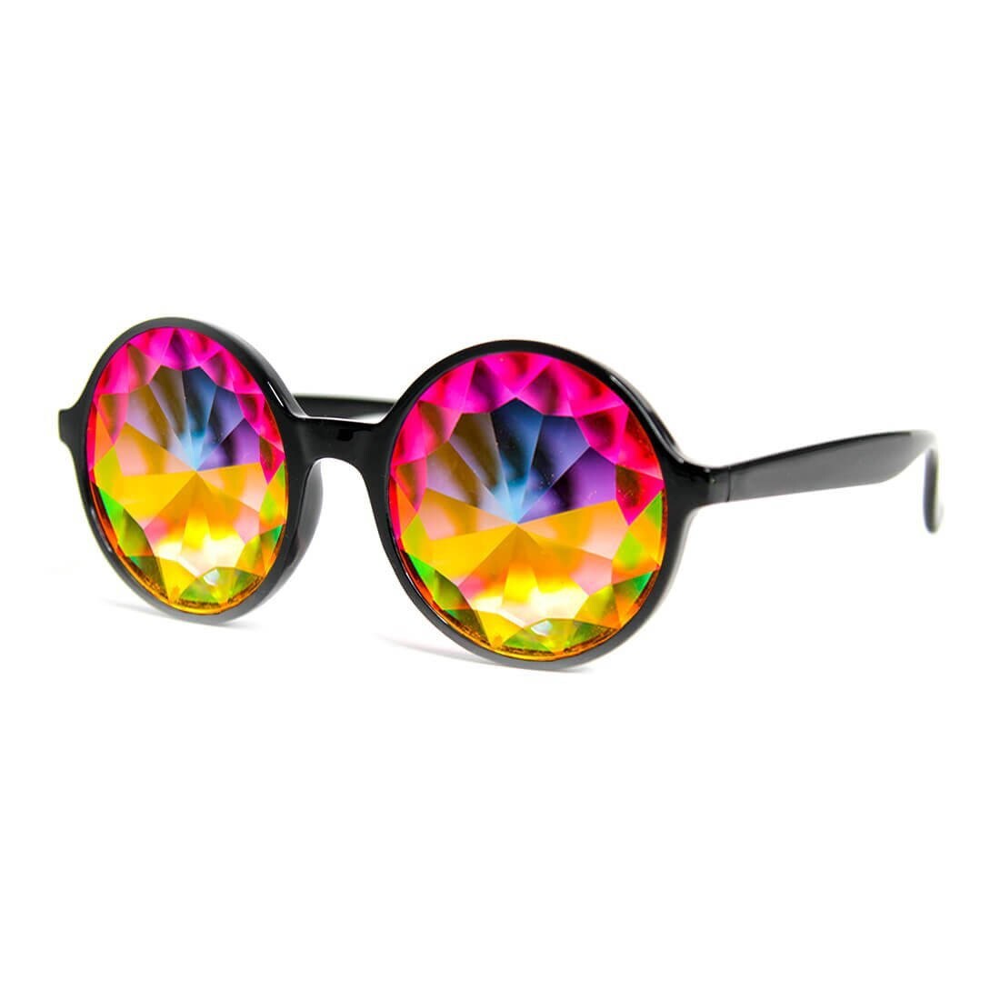 Xtra Lite Kaleidoscope Glasses - Black - Lightweight Glass  display picture 1