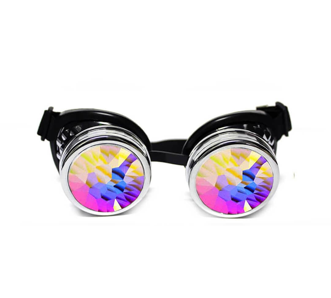 Glofx Kaleidoscope Diffraction Padded Goggles Real Glass New Zealand