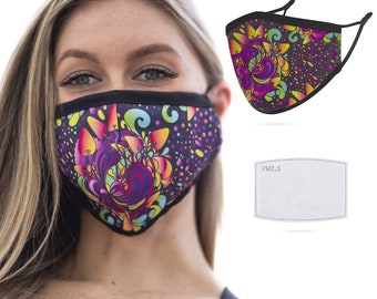 GloFX Reusable Face Masks – Wild Flower