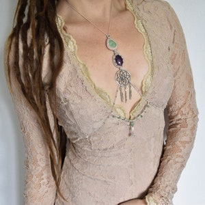 Beige beaded body chain, boho body jewelry, summer belly waist belt