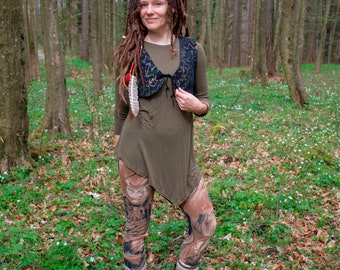 bijgesneden vrouwen groen vest, kort katoenen vest, groene pixie top