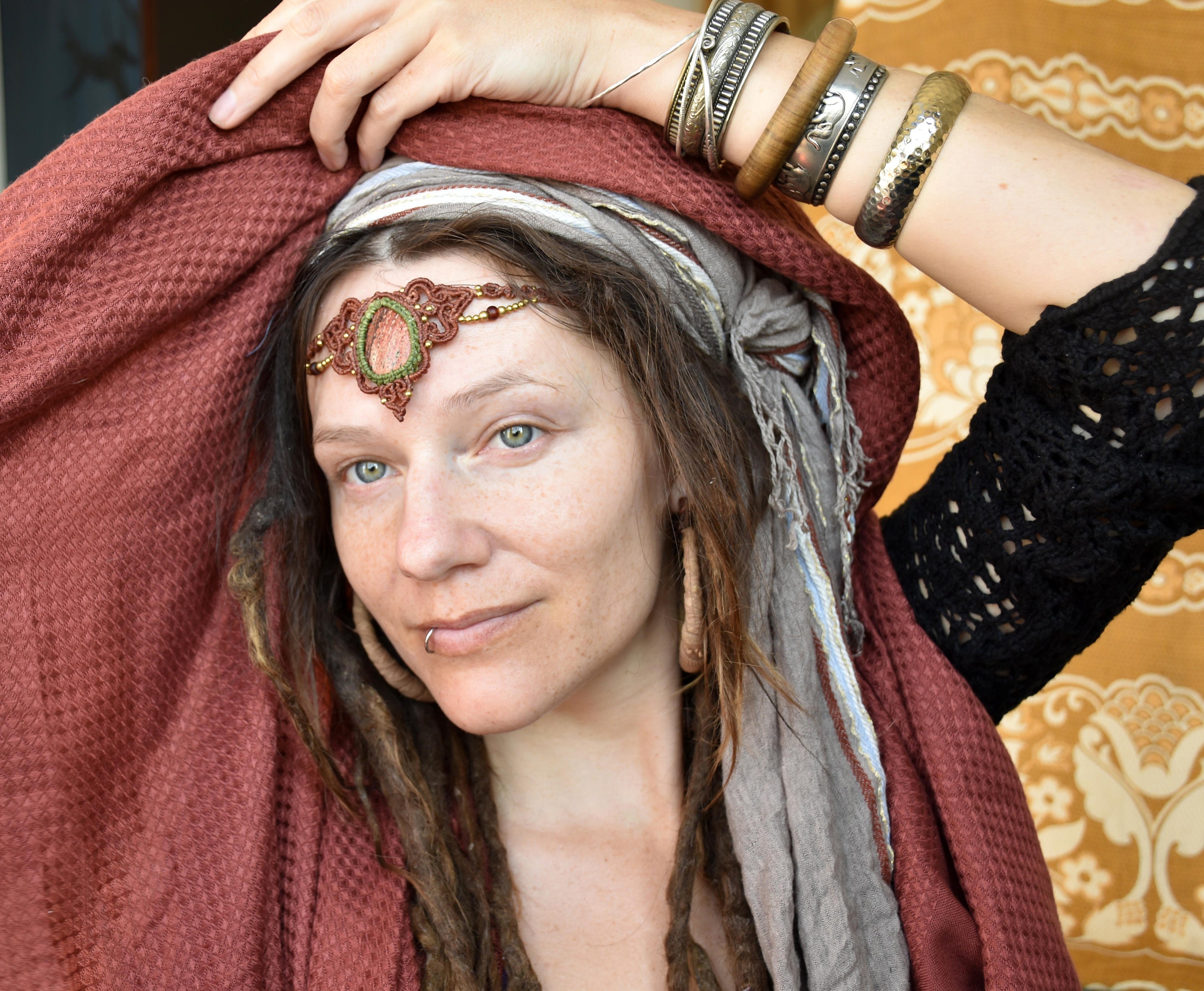 Imperial Jasper Crystal Crown / Birthday Tiara / Wedding Tiara