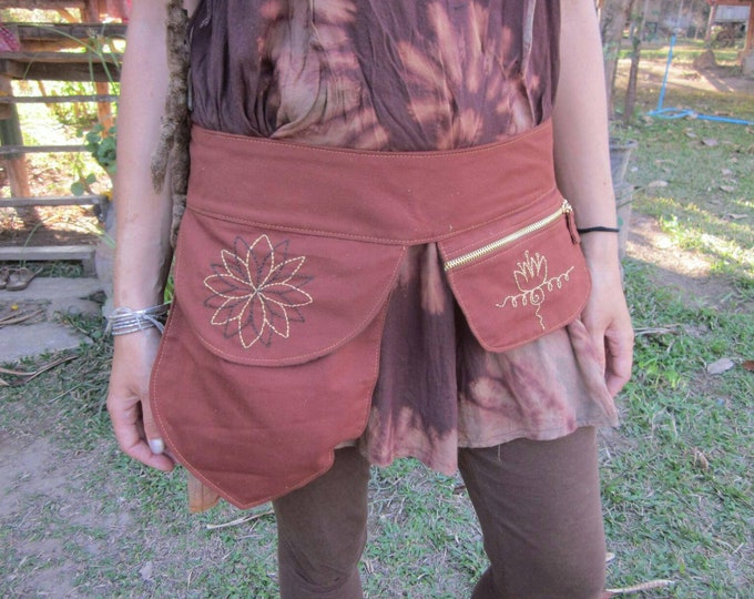 Festival Belt (Side Pocket) - Maroon main image 1