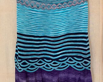 Missoni Dress- Purple / Blue / Pink knit -  Orange Label XS - minor alterations