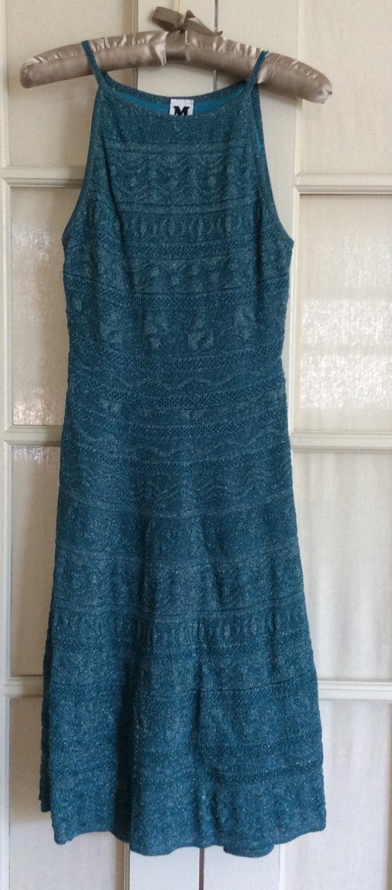 REDUCED - Vintage Missoni - Teal Sparkle Dress
