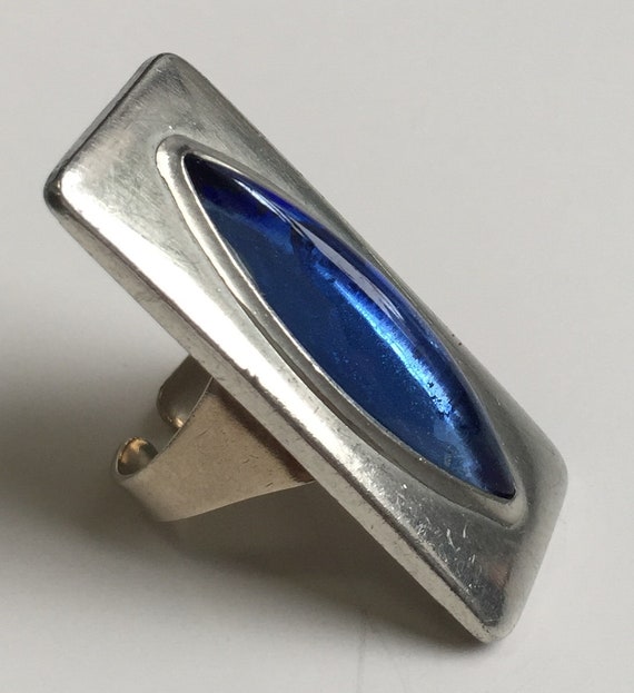 ga winkelen Oh jee Verstrooien Rare Vintage Jorgen Jensen Danish Modern Pewter Ring W/ Blue - Etsy