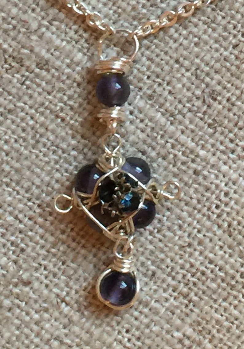 Delicate Iloite Necklace set in Sterling Silver