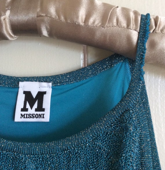 Vintage Missoni - Teal Sparkle Dress - Gem