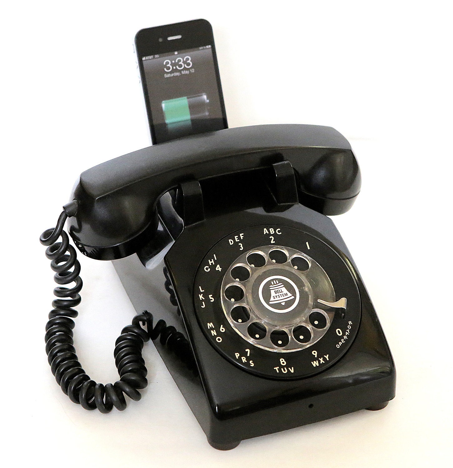 Rotary Phone iPod / iPhone charging stereo dock by Rotary Etsy