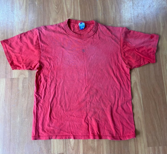 Vintage 1970s distressed champion t-shirt - image 1