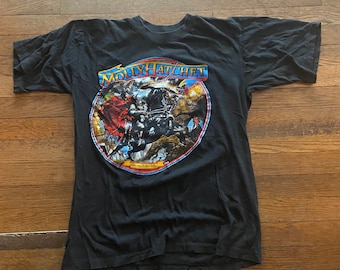 Vintage 1989 Molly Hatchet lighting strikes twice concert T-shirt