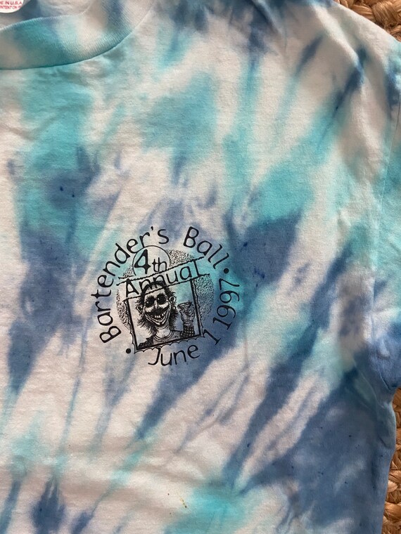 Vintage 1997 Bartender’s Ball tie dye T-shirt - image 2